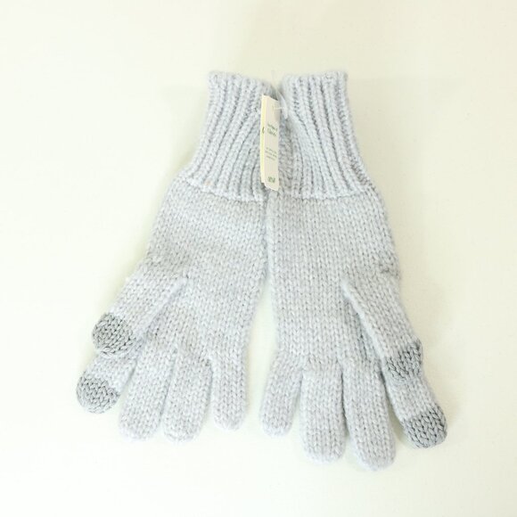 Aerie Touchpoint Gloves Gray Touchscreen Gloves Knit Women's One Size - Picture 2 of 8